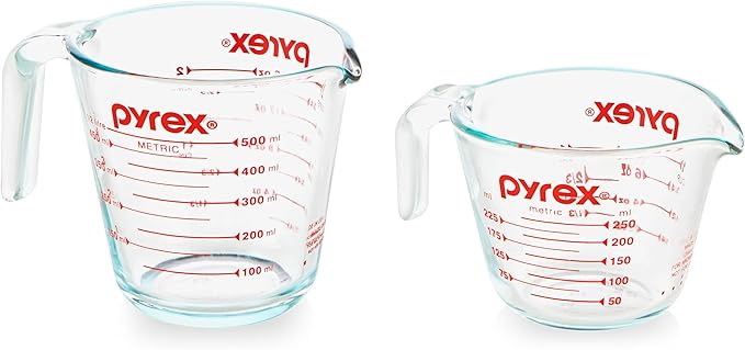 Pyrex Essentials 2Pack Glass Measuring Cups